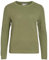 Vila Damen VIDALO O-Neck L/S Knit TOP- NOOS 14082767, Oil Green, L
