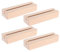 4 Stück Kartenhalter Holz, Tischkartenhalter Mit Schlitz 5Mm, Fotohalter Holzständer Für Kalender, Postkarten Und Tischdeko, 10X3X2Cm