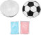 GRCFUMO Gender Reveal Soccer Ball, Gender Reveal Football mit blau-rosa Puder, große Beutel mit rosa und blauem Gender Reveal Powder für Babypartys, Geburtstagsfeiern
