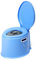 Crystals 6L Large Lightweight Portable Camping Toilet Seat with Washable Bucket, Roll Holder – Compact Portable Toilet for Travel, Festivals & Fishing (Blue Toilet Seat)