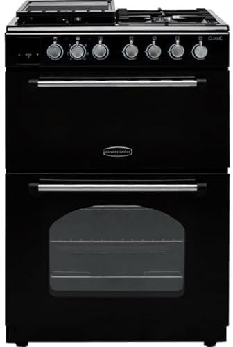 Rangemaster Classic 60 60cm Dual Fuel Cooker - Black/Chrome - A/A Rated