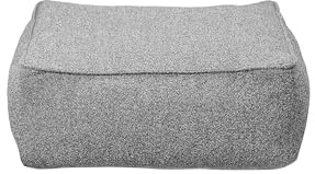blomus Outdoor Hocker -Grow- | Sitzhocker Garten wetterfest | Farbe Stone Bouclé | Outdoor Pouf Lounge Modul | Terrasse Balkon Garten | ohne Bodenplatte