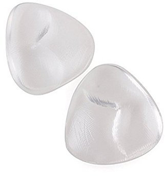 erioctry BH und Bikini Gel Einsätze für Sommer wasserdicht Silikon Dreieck Push-Up Brust Pads Badeanzug und BH Inserts für weiblich transparent/nackt verfügbar (Transparent)