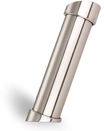 2 Stück Barkonsolen schräg 21° Höhe 200 mm/Ø 50 mm Edelstahloptik Thekenfuß Bar Konsole Tresenfuß von SOTECH