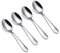 VANRA Lot de 4 cuillères pour enfants en acier inoxydable argenté 14,2 cm (4 cuillères)