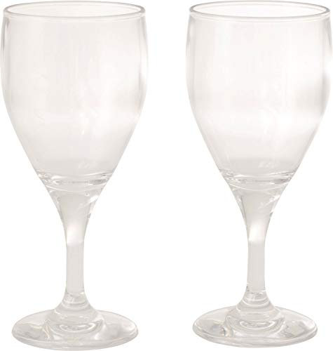 Outwell Unisex-Adult OU-650937 Reise-Weingläser-Set 2X, White, os