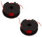 Fadenspule 2er Pack, Ersatzspulen mit jeweils 2 x 3 m Faden für Grizzly Rasentrimmer ERT 450-20