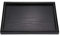 Aiggend - Bandeja de té, Adecuada para salón de Comedor con café pobre Bebe, Bandeja Rectangular de Madera, Color Negro