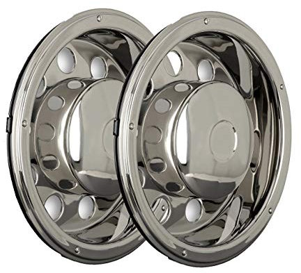 Hansen Styling Parts 2 Stück Universelle Radzierblende 22,5 Zoll - Felgenauskleidung Tiefbett - Antriebsachse für LKW~