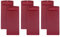 Vinseen Klemmbrett aus Kunststoff, für Memo, Speisekarten, Kreditkarten, Quittungen, 10,2 x 22,9 cm, 6er-Pack (rot)