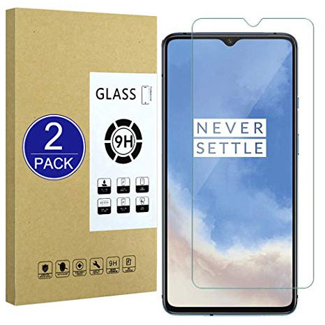 X-Dision [2 Pack Gehärtetes Glas Kompatibel mit Oneplus 7T,[Ultrabeständig,Blasenfrei] Display Schutzfolie für Oneplus 7T