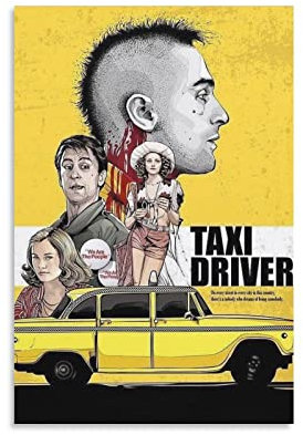 Filmposter Taxi Driver Action Comedy Movie Art Poster 18 Bilder Druck Leinwand Poster Wandfarbe Kunst Poster Dekor Moderne Home Kunstwerke Geschenkidee 30 x 45 cm