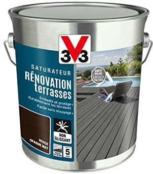 V33 Saturateur Rénovation terrasses et bardages, Wengé 2,5L