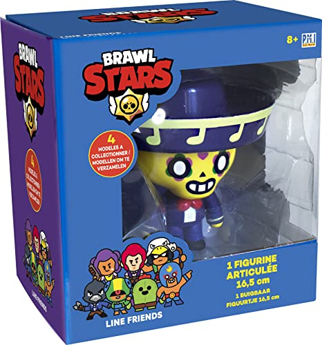 Lansay - BRAWLS STARS - Figurine Articulée 16,5 cm - Modèle Poco - Personnage du Célèbre Jeu Vidéo - À Collectionner avec 4 Autres Figurines - Jouet Gamer et Fan de Battle - Dès 8 Ans