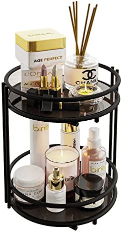 Organizer Trucchi Cosmetici Make Up Vassoio Organizzatore - Organizer Cucina E Trucchi Per Mobile Cucina - Elegante E Pratico Per Un Ambiente Ordinato E Funzionale (nera)