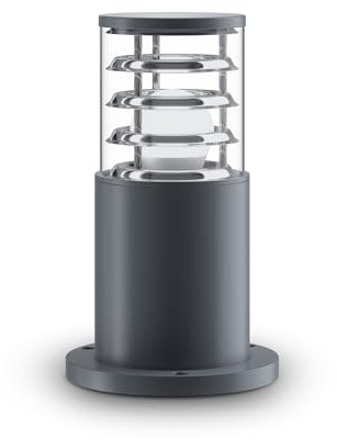 Maytoni Moderne Bodenbeleuchtung für Außenanlagen Bronx 1x E27 excl. Grau aus Aluminum Energieeffizient 60W für Gärten, Terrassen, Außenanlagen