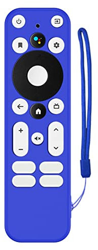 tinysiry Funda protectora lavable a prueba de arañazos con control remoto sólido funda de silicona compatible con Walmart Onn. compatible con Android TV 4K UHD azul