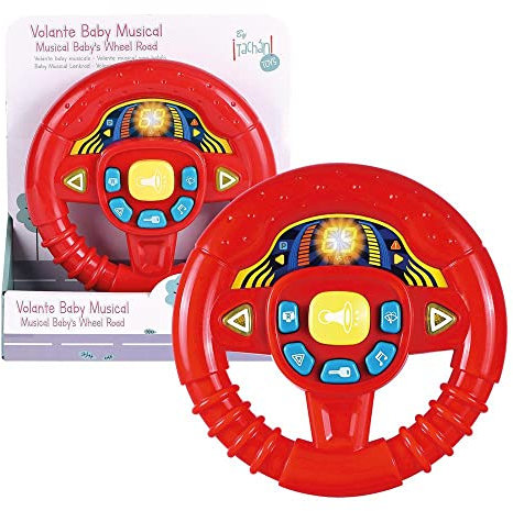 Volante Baby Rojo con Luces Y Sonidos. TACHAN Juguetes, Multicolor (782T00512)