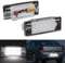 OZ-LAMPE 2Pcs LED Licence Number Plate Light for Opel Va-uxhall Vectra C Estate INSIGNIA SPORTS TOURER Astra J Sports Tourer wagon,LED Rear Number Plate Bulb Error Free Rear Lamps with Canbus