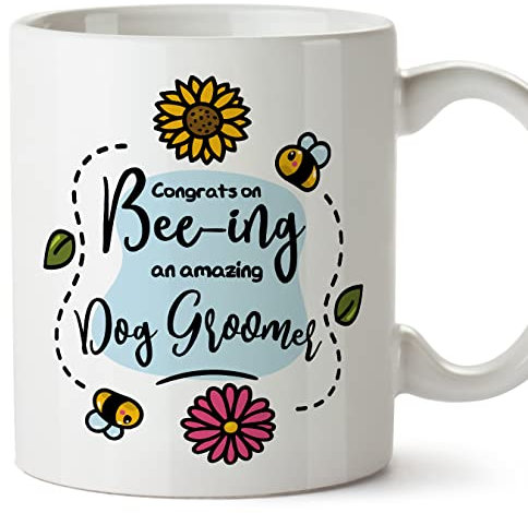 MUGFFINS Dog Groomer Mug - in English - Thanks for Beeing Amazing - Funny Gift for Colleagues - Ceramic 11oz Mug