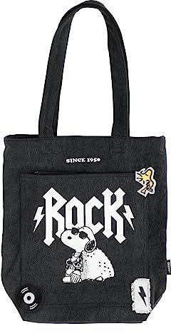 Grupo Erik Unisex Tote Snoopy Rock Tasche Einschultertasche