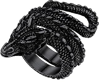 Richsteel Punk Dragon Jewellery – Vintage Edelstahl Wikinger Ring Größe 7-14 Geschenkverpackung, Edelstahl, Kein Edelstein