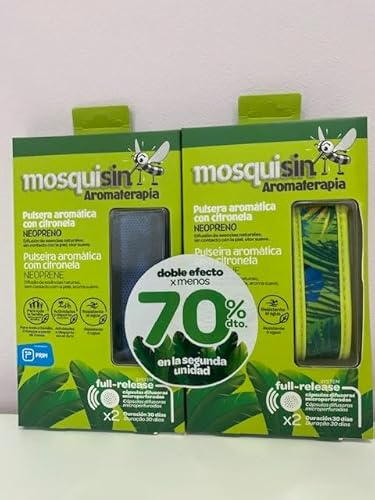 Mosquisin Mückenarmband für Erwachsene mit Citronella