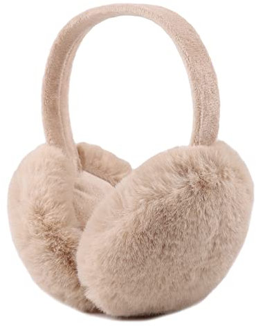 XIAOHAWANG Modisch Damen Ohrenwärmer Winter Ohrenschützer Mädchen Flauschig Ohrschutz für Erwachsene Kinder(Khaki)