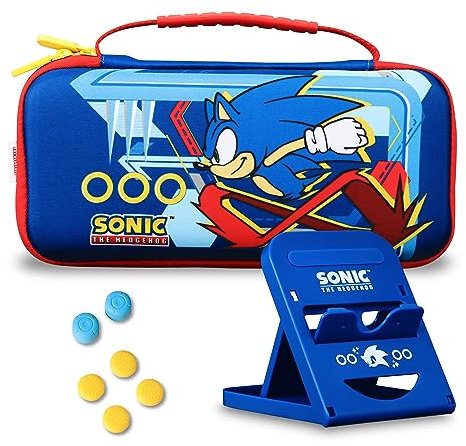 Sonic the Hedgehog, custodia per Nintendo Switch, kit per auto da gioco, impugnature per controller Nintendo Switch, supporto vivavoce, giochi e accessori per Nintendo Switch