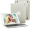 HEUCYL Funda con Teclado para iPad 9.7 2018 6th Gen 2017 5th Gen iPad Pro 9.7 iPad Air 2 & 1 con Pantalla Giratoria 135°, Estuche Rígido Tipo Folio con Teclado Bluetooth Desmontable,Silver Grey