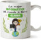 MUGFFINS Tazas Personalizadas para INFORMÁTICA mujer - En Español - Eres Mejor del Mundo - 11 oz / 330 ml - Regalo Personalizable original y divertido
