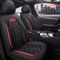 Maidao Autositzbezüge für Audi A3 Sportback Hatchback Sitzbezüge, PU Leder 5-Sitze Allwetter wasserdichtes Komfortabler Autositzbezug Full Set Sitzbezüge (Schwarz Rot)