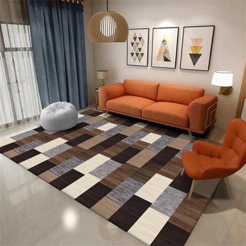 Xiaosua Alfombra Niños Habitacion Alfombra De Cocina Alfombra Doméstica Lavable 40X60Cm Alfombras Salon Baratas Marrón