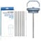 Marchoose 6 PCs Replacement Stainless Steel Straws for Stanley ice flow, 8 inch Reusable straw for Stanley Ice Flow 64oz with Cleaning Brush, Compatible with Stanley Flip Straw Tumbler (64oz)