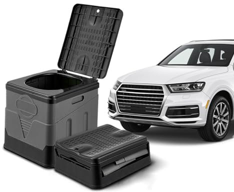 JingJiangBo Tragbare Campingtoilette für Ben-z C Class(4door) 2014-2023, Faltbare Autotoilette, geruchshemmend, Angeln, Campingtoilette.