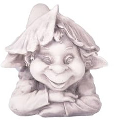 Gravidus Gartenfigur Troll Barlin Mysteriöse Detailreiche Stein-Optik Deko wetterfest