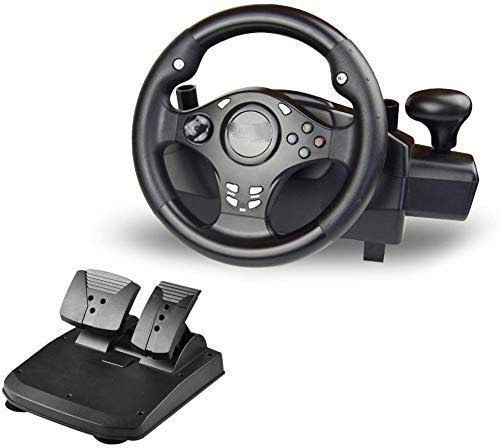 RajoNN Driving Force Racing, 270-Grad-Rotation, Pro Sport-Rennlenkrad für PS3/PS4/360