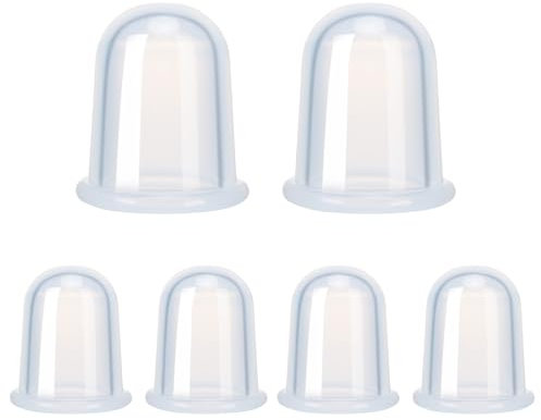 Excitsayno Juego de terapia de ventosas de silicona, kit de ventosas para terapia de masaje, juego de ventosas para eliminar la celulitis, masajeador anticelulítico, tazas de masaje de succión al