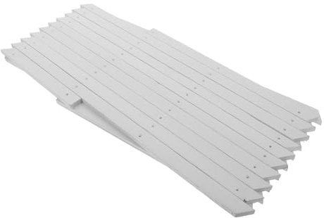 KITANDOVE 1 Pz Recinzione Estensibile da Giardino Recinzione Bordo in Legno Supporto per Piante Rampicanti Recinzione Bianca Impermeabile Protezione Solare Elegante Decorazione da Parete