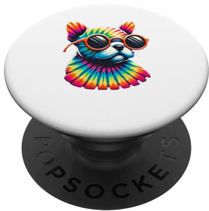 Tie Dye Art Sonnenbrille American Bully Micro Bully PopSockets mit austauschbarem PopGrip