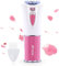 Epilierer Gesichts, Kabellose Epilierer Damen zur Gesichts & Körperhaarentfernung, Elektrischer Mini-Epilierer mit LED-Licht, Bikini Trimmer für die Gesichts Körper Achsel Bikini Bein