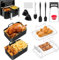 Trintion 12Pcs Air Fryer Accessories Kit for Beginners, Silicone Air Fryer Accessories for Ninja Dual AF300UK AF400UK & Most 7.6L - 9.5L Dual Zone Air Fryers Including Air Fryer Rack & Mini Cake Mold