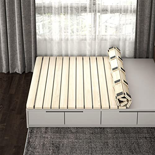 Bettbrett-Lattenrost, Faltbare Holzmatratze, Holzbettbrett, Faltbare Feuchtigkeitsbeständige Atmungsaktive Matratzenstützlatten, Weiches Betthärten-Artefakt, Für Schlafzimmer-Tatami-Boden,55