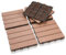 Eulenke WPC Terrassenfliesen 44 Stück, 30x30 cm Terrassendielen für Balkon Boden, Klickfliesen, Balkonfliesen in Holzoptik, Bodenbelag Wetterfest für Terrasse, für 4 m², ‌Braunrot