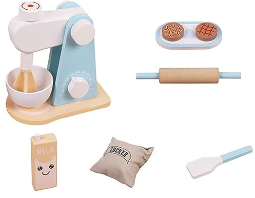 JOINPAYA Mixer Set Für 1 Set Von Küchen Mit Mixer Ideal Für Rollenspiele Und Kochsimulation Pädagogisches Holzspielzeug Für ädchen Und Jungen Ab 3 Jahren