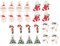 Lurrose 24st Weihnachtsanhänger Diy-ohrringe Weihnachtsbaum-anhänger Diy -schmuckzubehör Diy Schmuck Urlaub Charm-anhänger Festlicher Spacer-charme Ohrringe Machen Charme Legierung