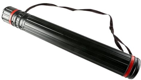 CNYUON Dokumentenrolle Malerei Rohr Ausziehbare Teleskop Zeichnung Bild Rohr Zurück Schulter Köcher Halter Strap Malerei Kunst Liefert FüR Bilder Poster