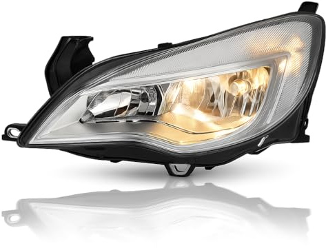 BSSTORE Frontscheinwerfer kompatibel mit ASTRA J 2010-2015 | Aftermarket OEM-Ersatzteil | mit Elektromotor | für Lampen H7/H7 | ECE 13253647 (links - Fahrerseite)