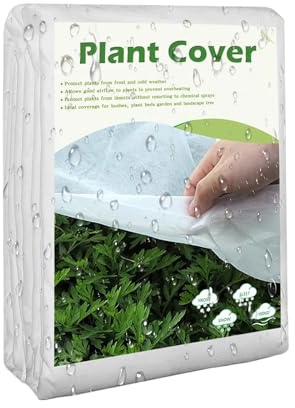 WJnflQN Bâche de Protection Contre Le Gel pour d'extérieur - Protection Contre Le Froid Hivernal - Protection Contre Le Froid - Bâche de Protection pour Parterre de Serre, Jardin, Arbre