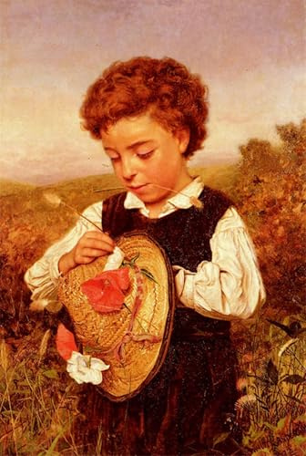 DQCJIYIGL Famous Canvas Artwork Poster Artworks the Straw Hat by Walter Anderson Poster Print for Home Decor 60x90cm